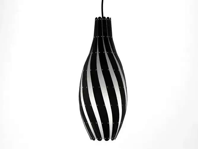 Swish striped pendant light