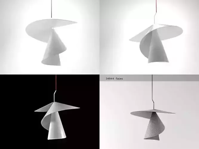 Spiry origami pendant light