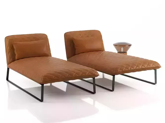 Kekke chaise longue 3D model