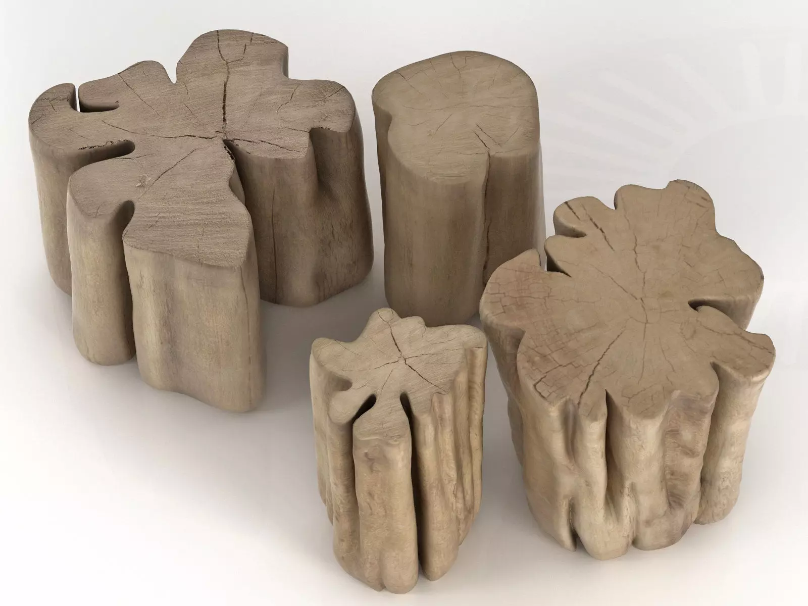 Brick XS S M L 3D model_0