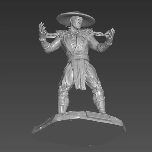 Raiden STL File Gaming Collectible Statue
