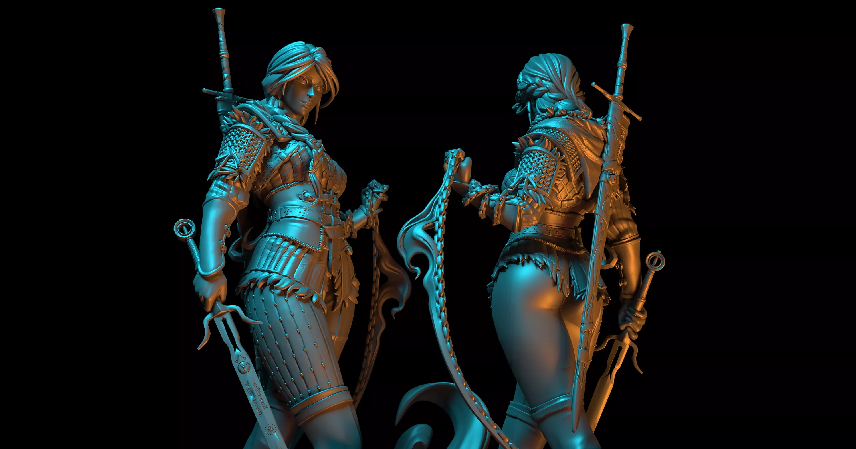 Ciri - The Witcher Free 3D print model