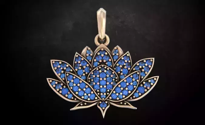Flower pendant lotus 108