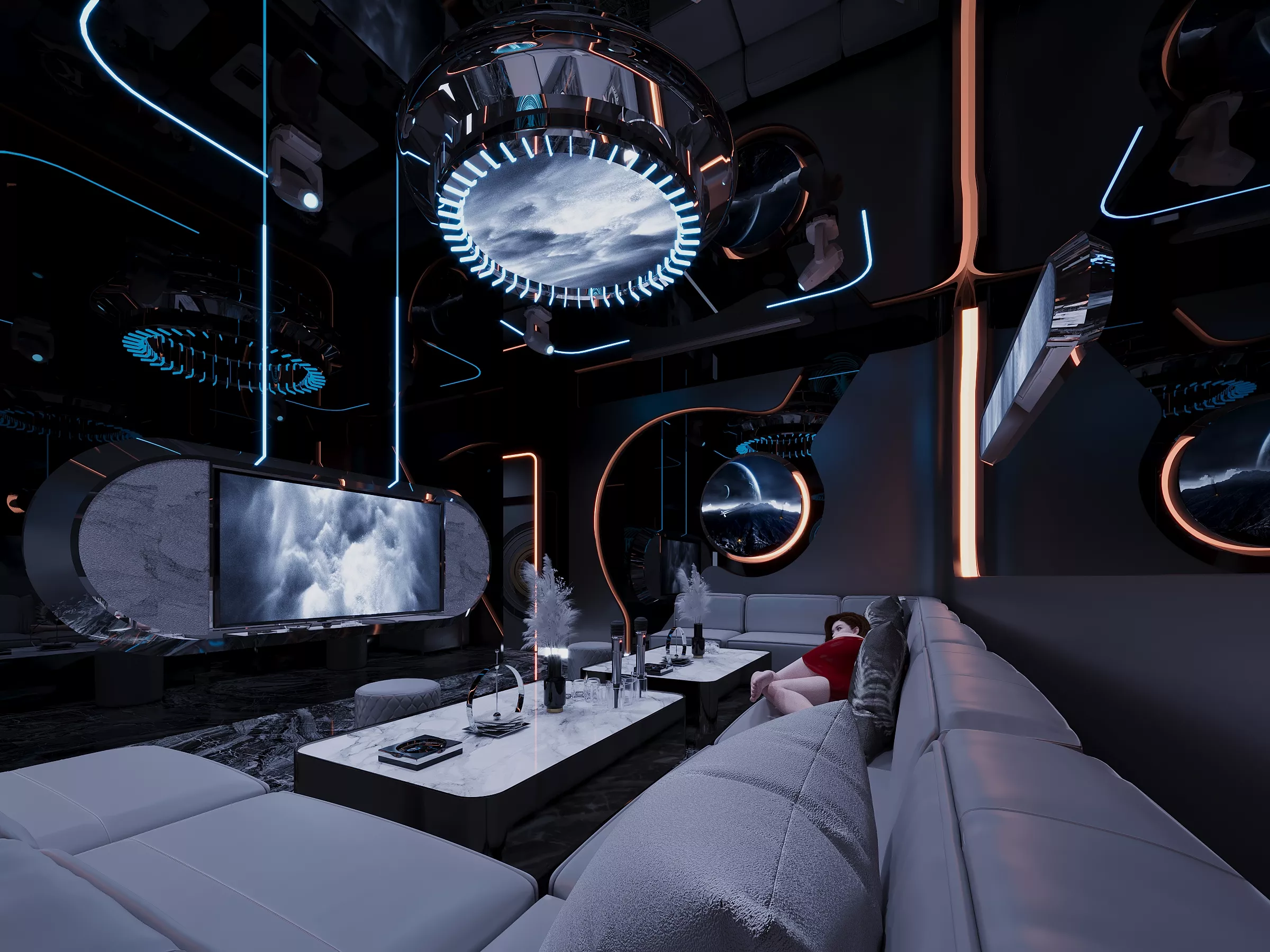 KTV Room- Night Club - Karaoke Room 142 3D model