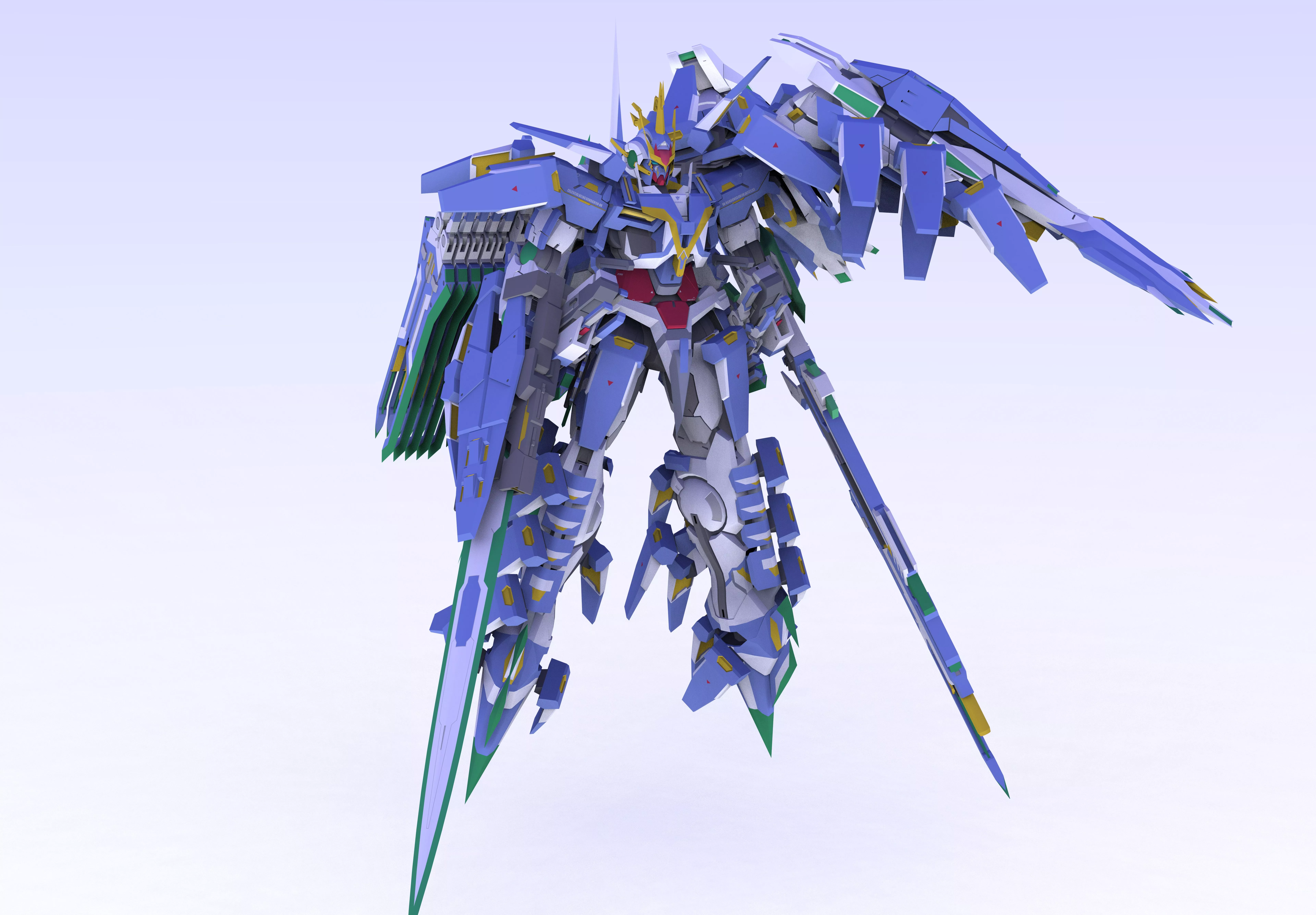 Gundam Low-poly 3D model