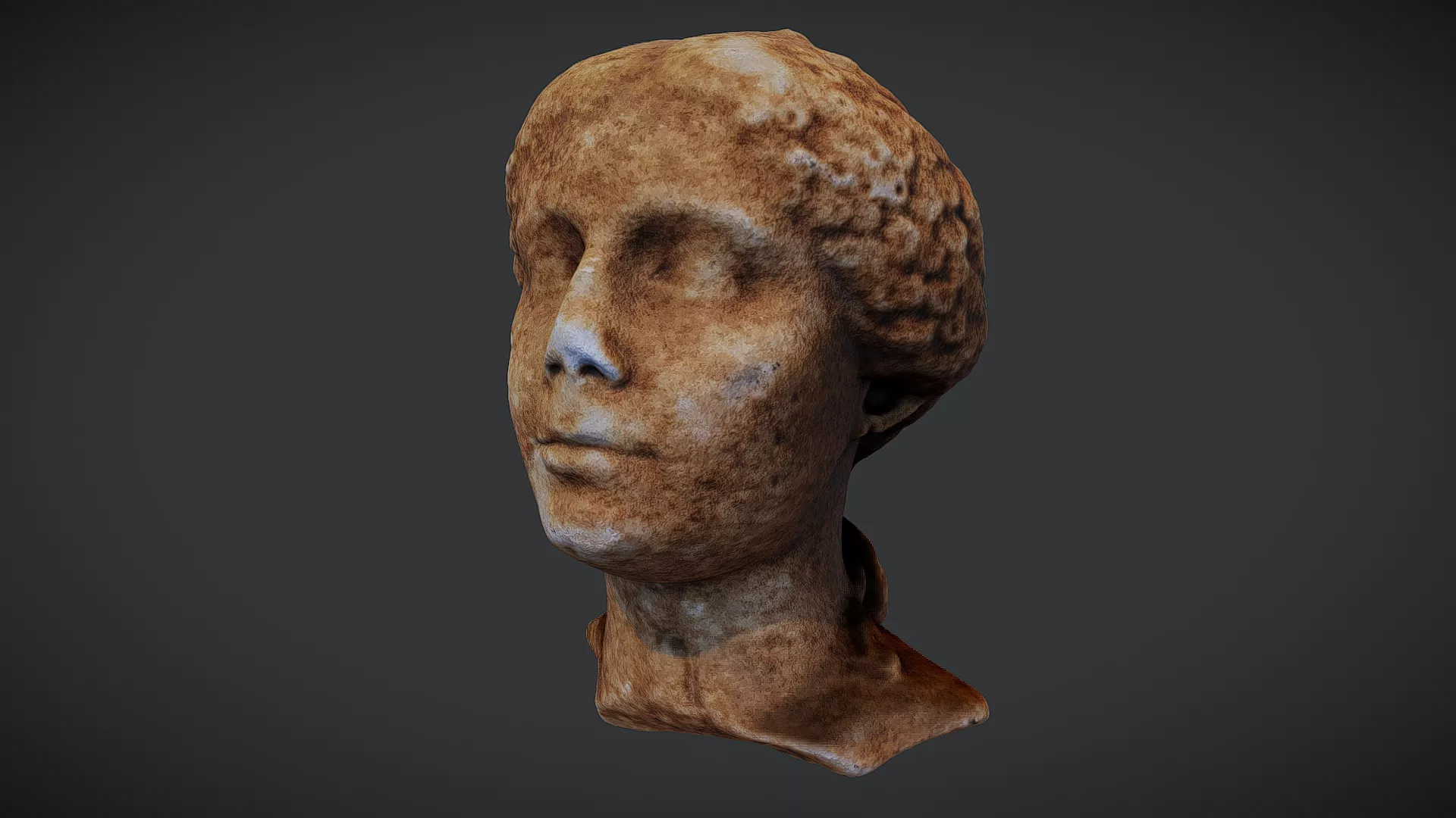 Bust of a girl Free 3D model