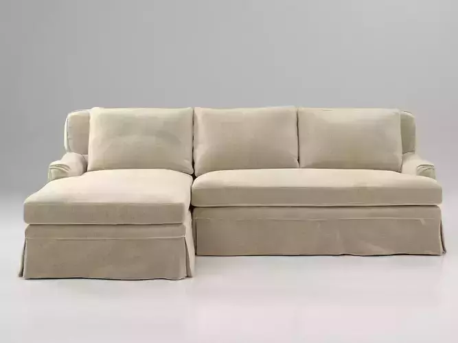 Belgian Classic Roll Arm 3D model