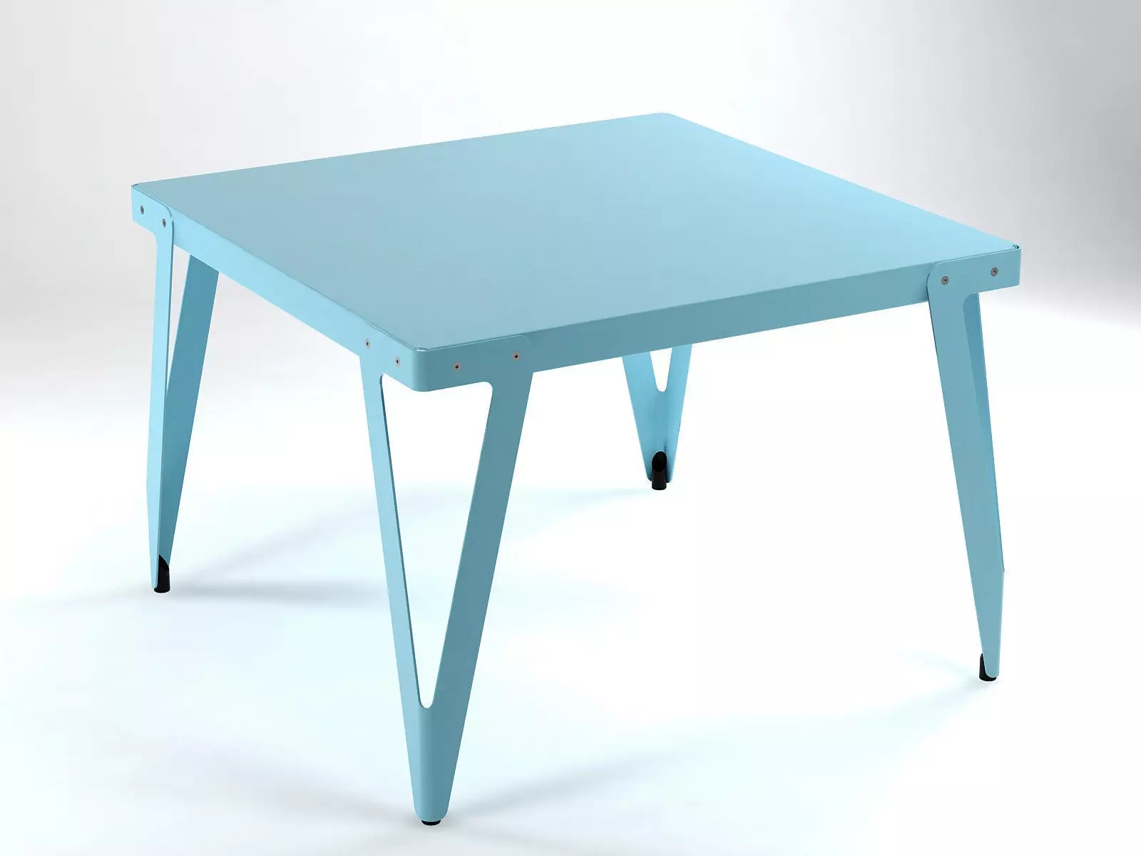 Lloyd dining table with metal legs 3D model_1