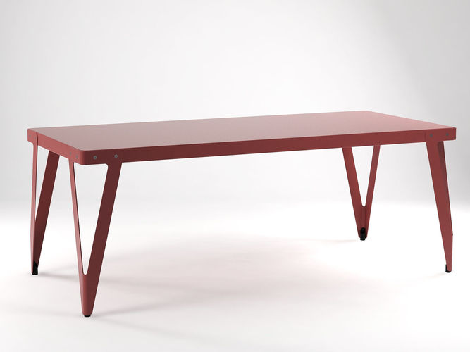 Lloyd dining table with metal legs 3D model