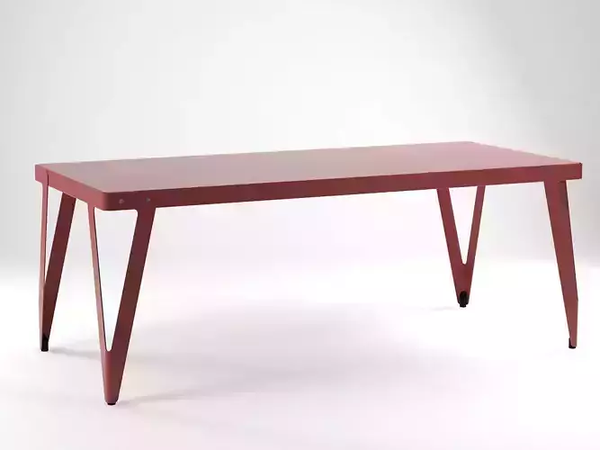Lloyd dining table with metal legs 3D model