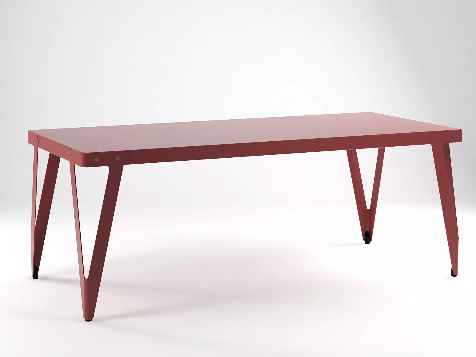Lloyd dining table with metal legs 3D model_0