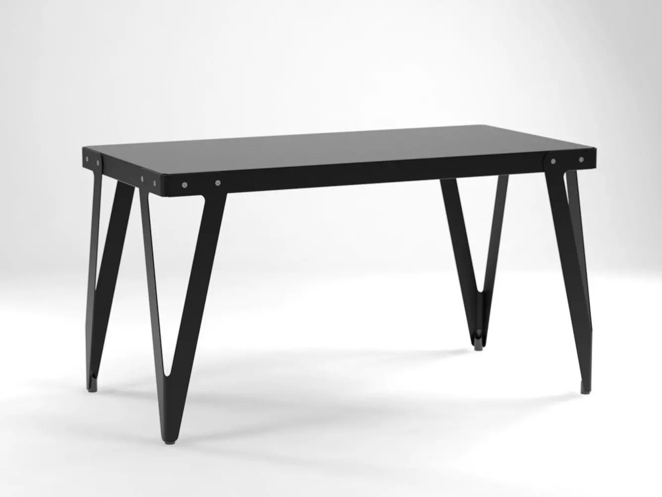 Lloyd dining table with metal legs 3D model_4