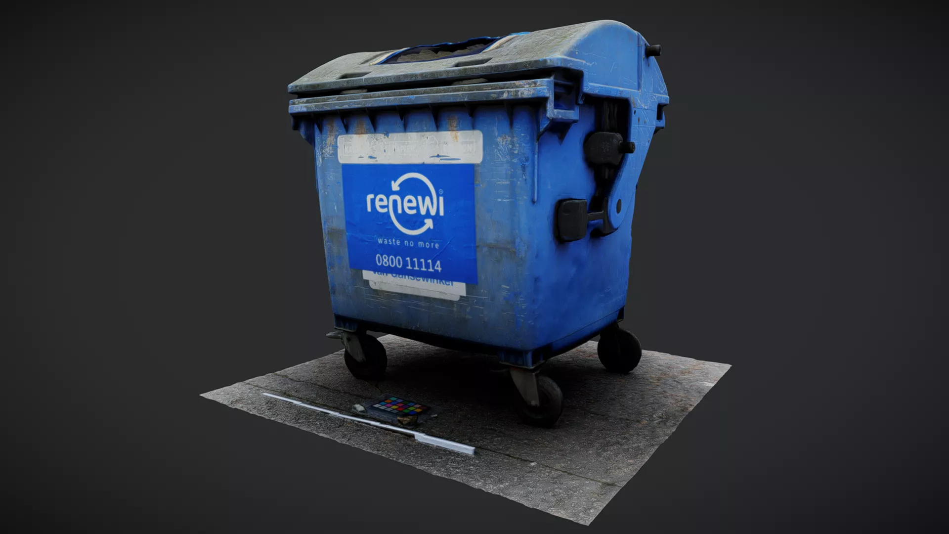 Trash container Free 3D model