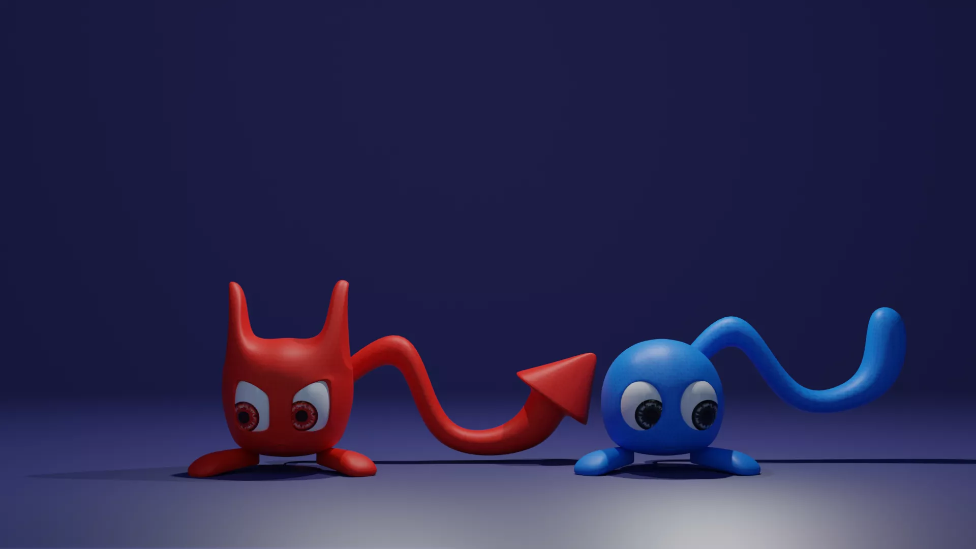 A CHIBI MONSTER Low-poly 3D model