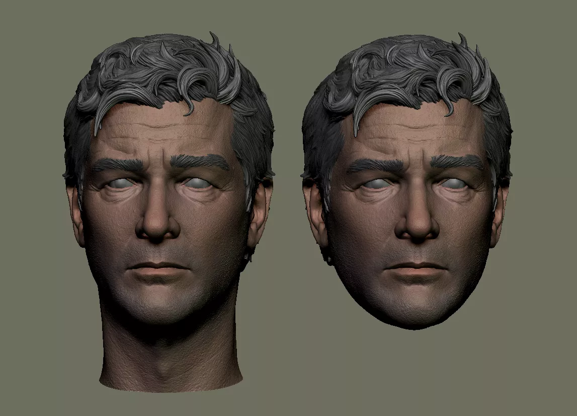Hal Jordan head sculpt from Lanterns TV series 3D print model