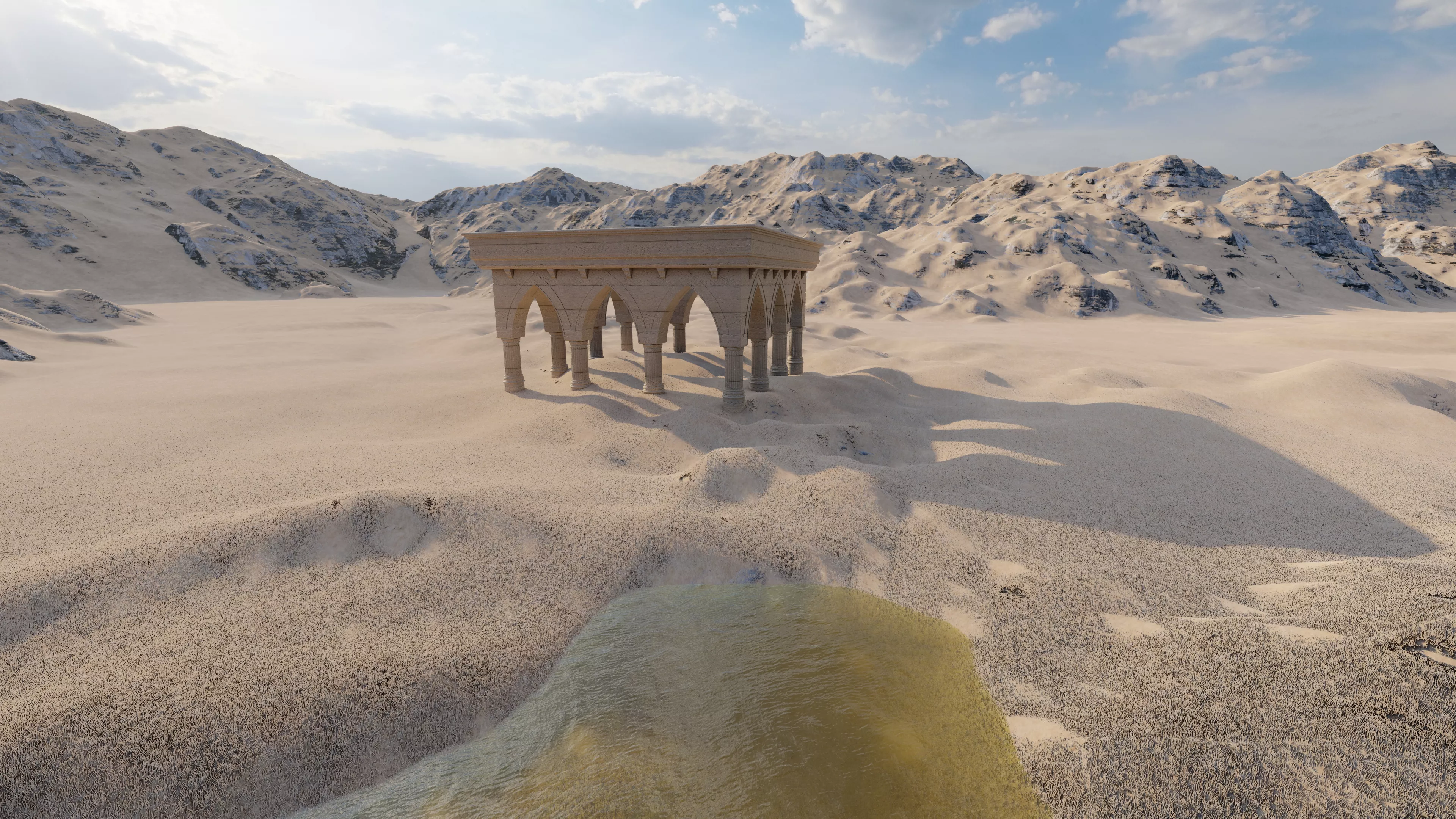 Parthenon-Historical Greek Temple 3D model