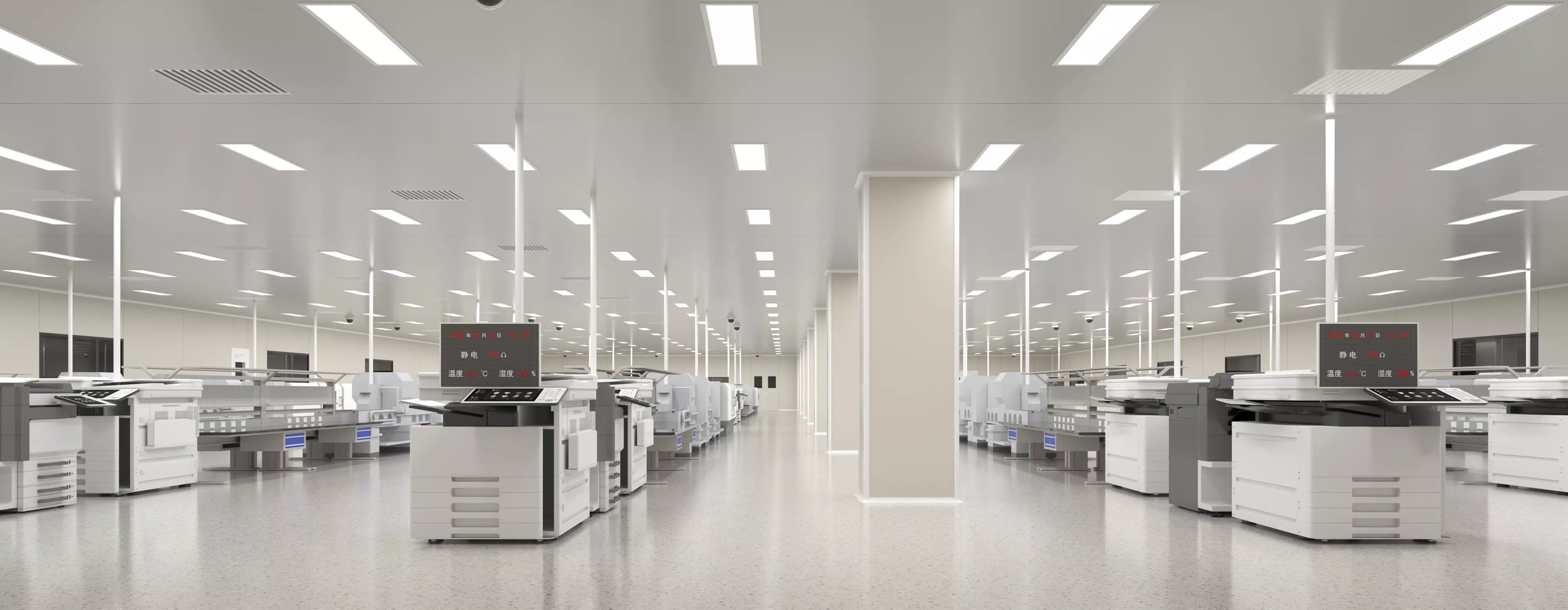 clean room - Factory production line 128 3D model