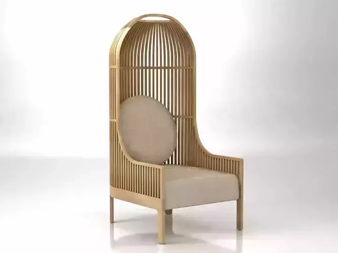 Nest rattan lounge chair