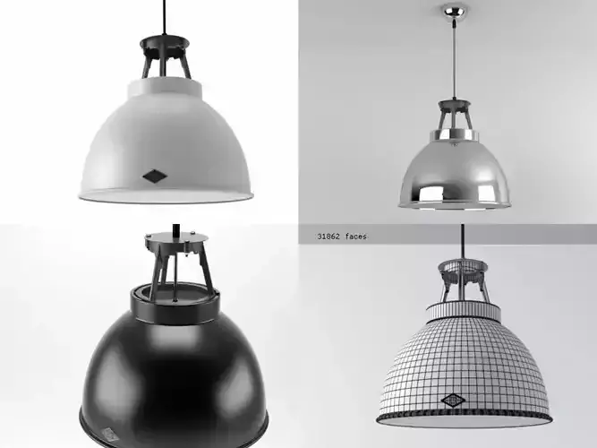 Titan metal pendant light