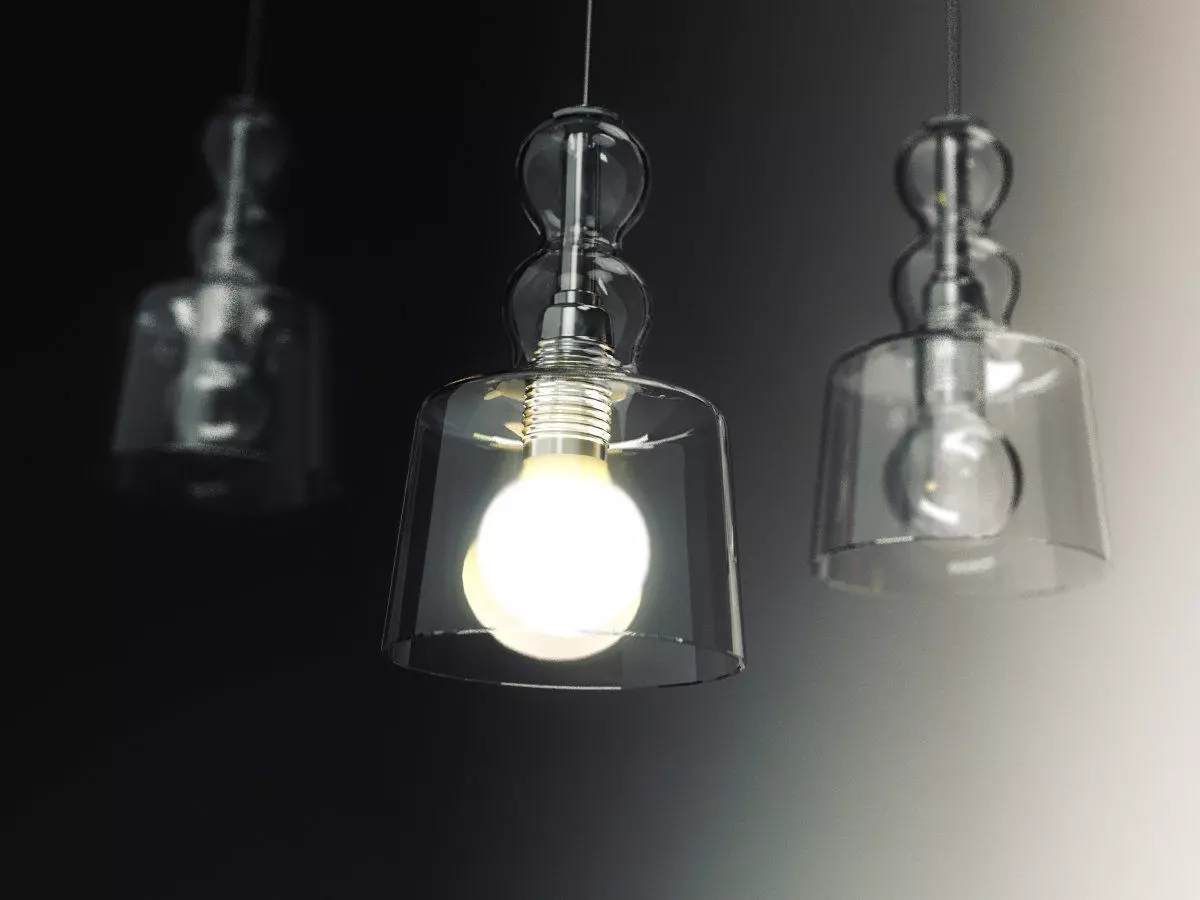 Acquamiki glass pendant light 3D model_7