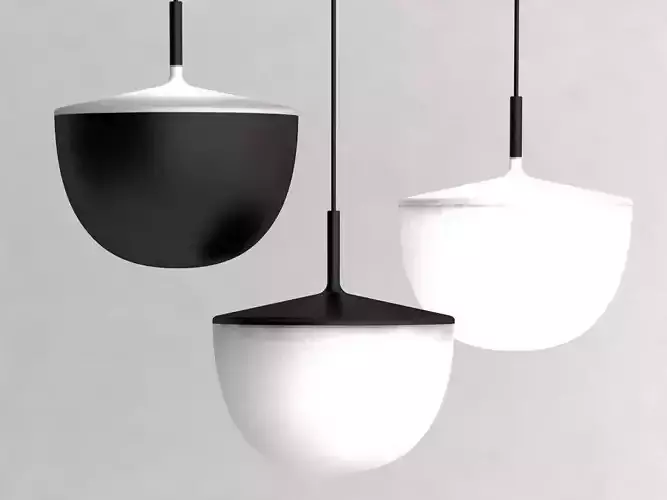 Cheshire four pendant lights 3D model Cheshire four pendant lights 3D model
