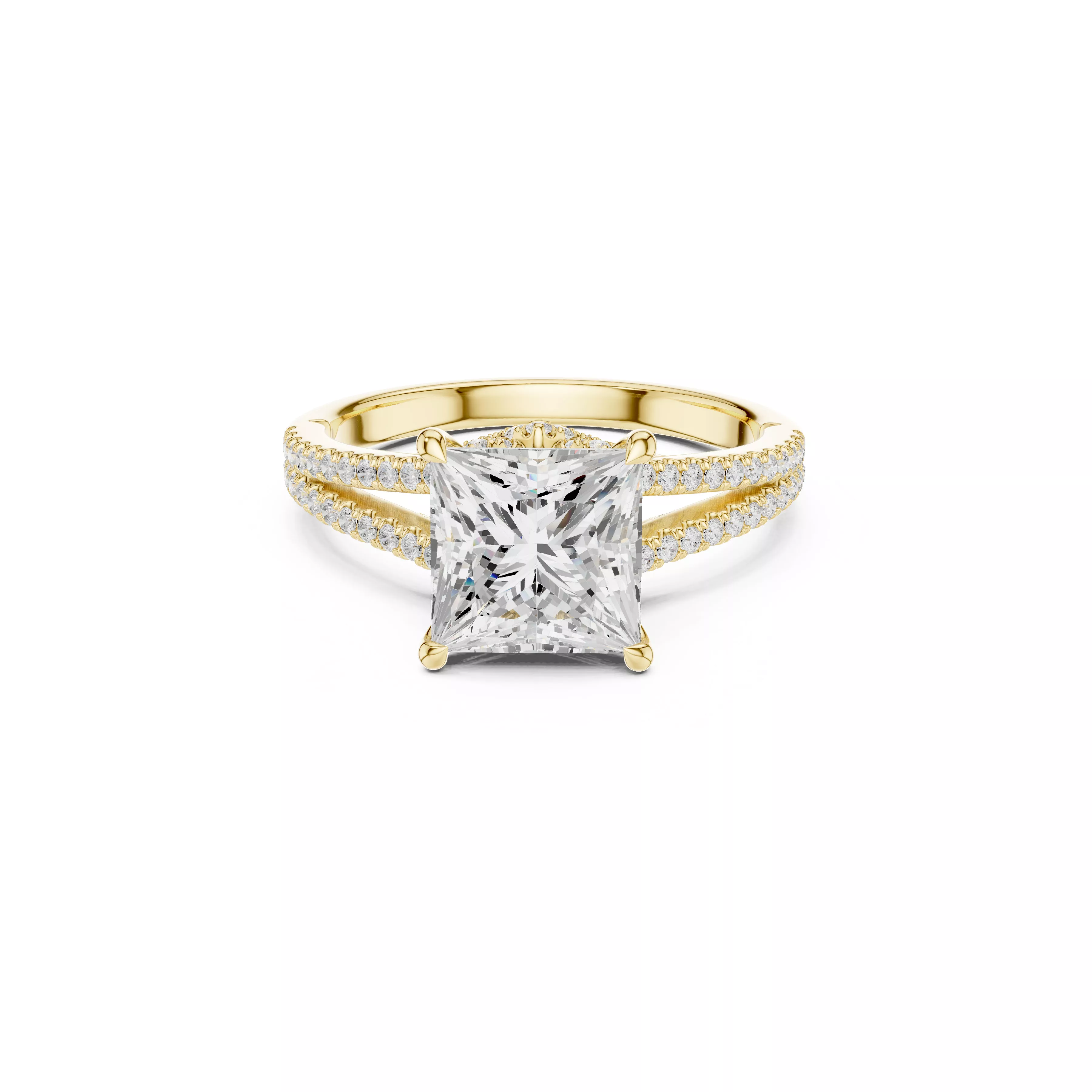Buy Diamond Ring CAD Design STL 3DM Gold Ring Band R1300 3D print model