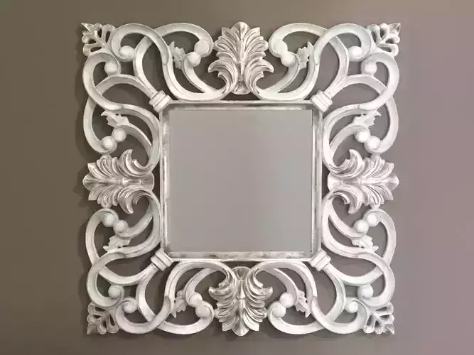 Nabucco ornate wall mirror 3D model