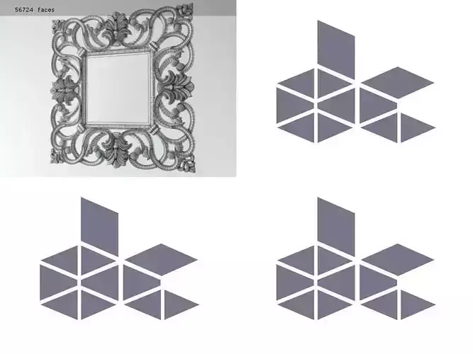 Nabucco ornate wall mirror