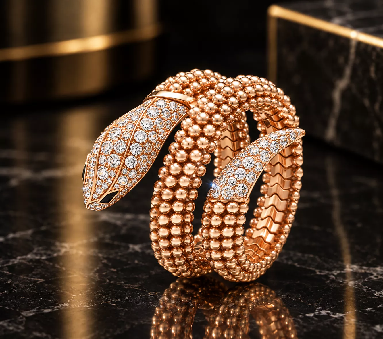 Brand Jewelry Snake Ring Luxury Gold 3D print model