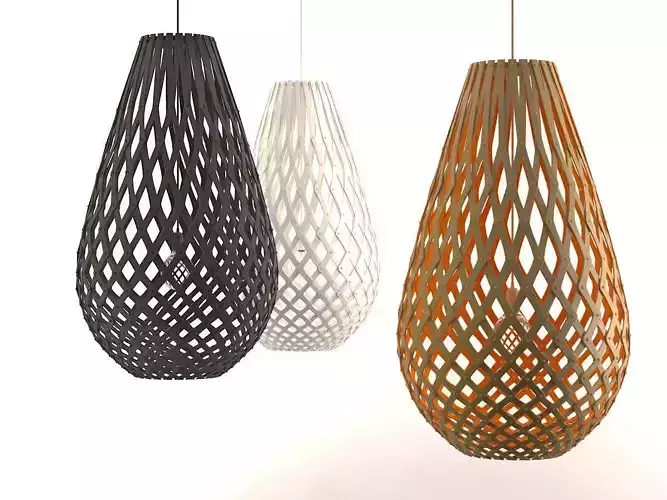 Koura pendant lamp made of wood