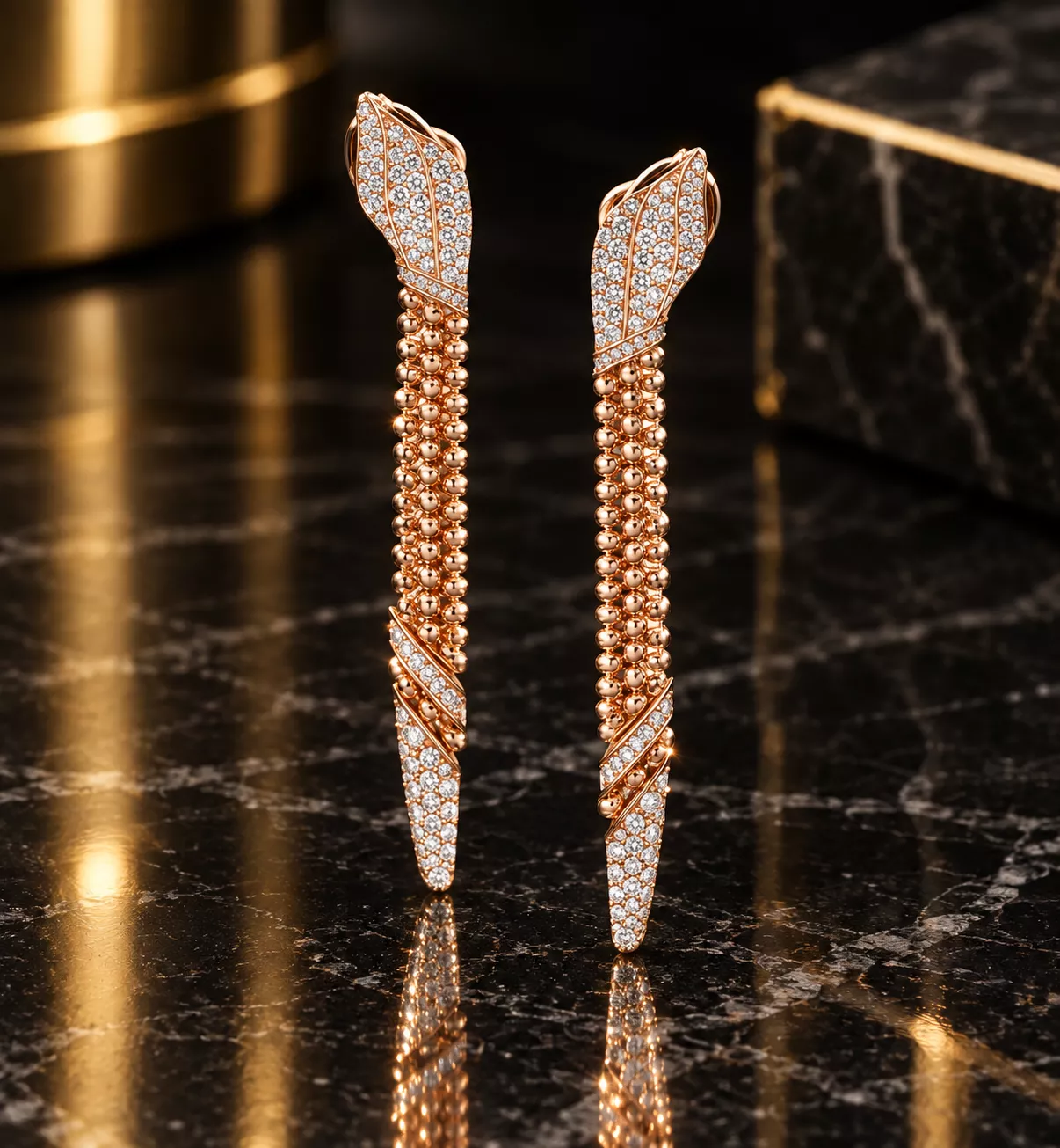Brand Jewelry Snake Earrings Luxury 3D print model