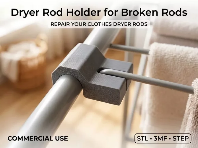 COMMERCIAL Dryer Rod Holder for Broken Rods