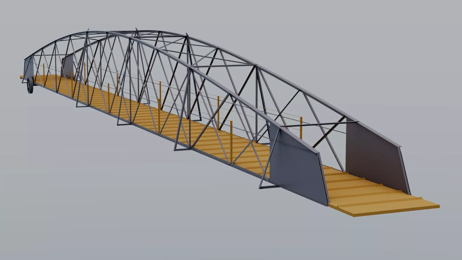 workers gangway Titanic Olympic 3D model