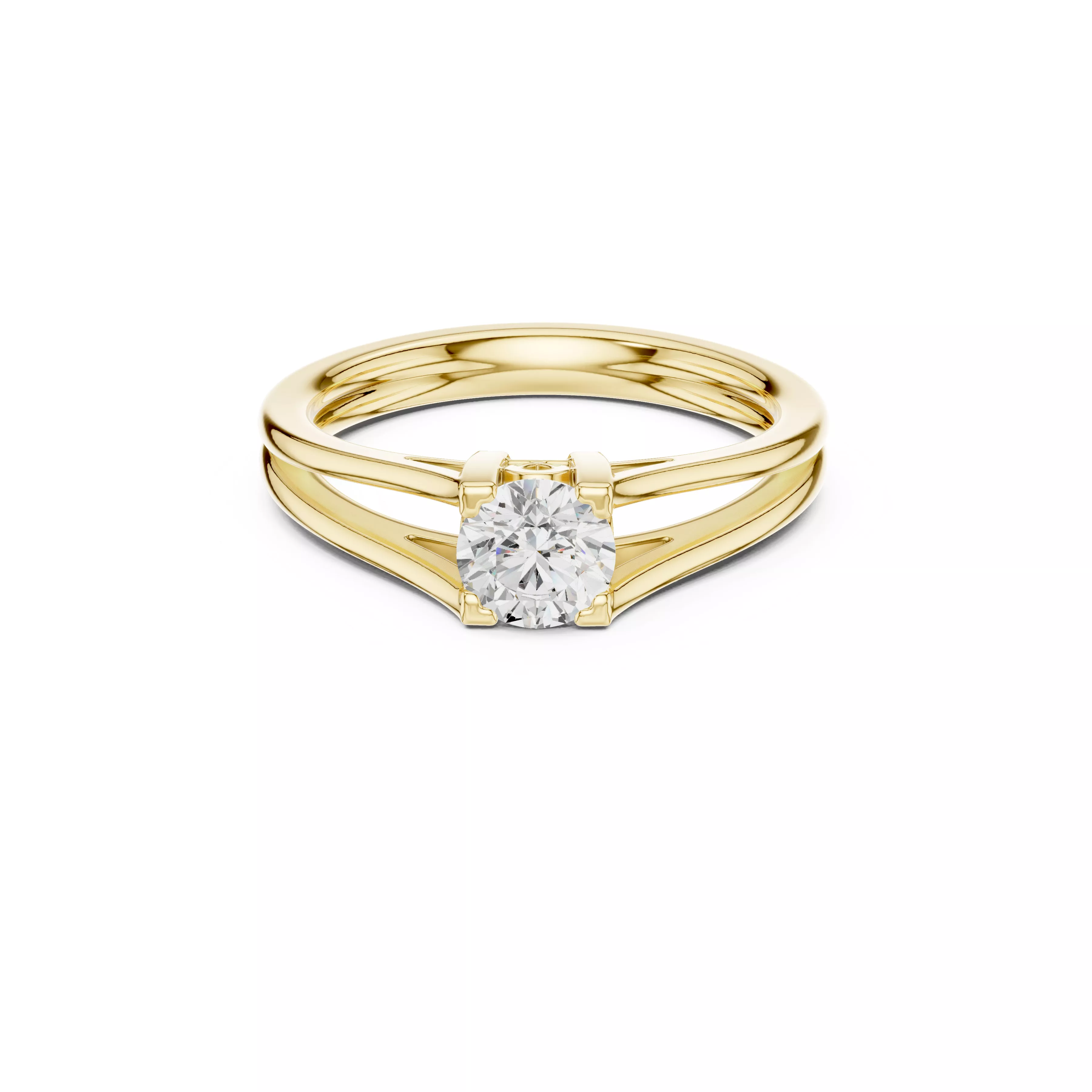Buy Diamond Ring CAD Design STL 3DM Gold Ring Band R1541 3D print model