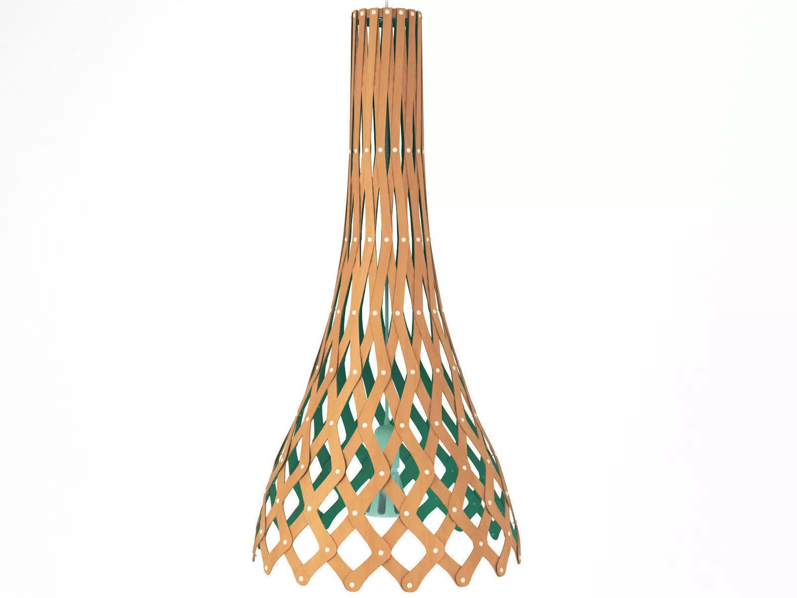Nikau wooden lamp with design 3D model_4