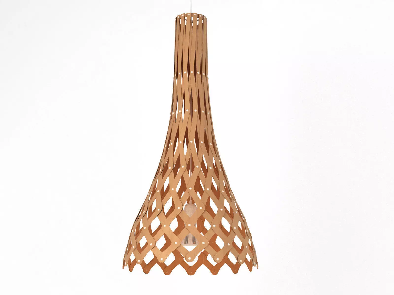 Nikau wooden lamp with design 3D model_5