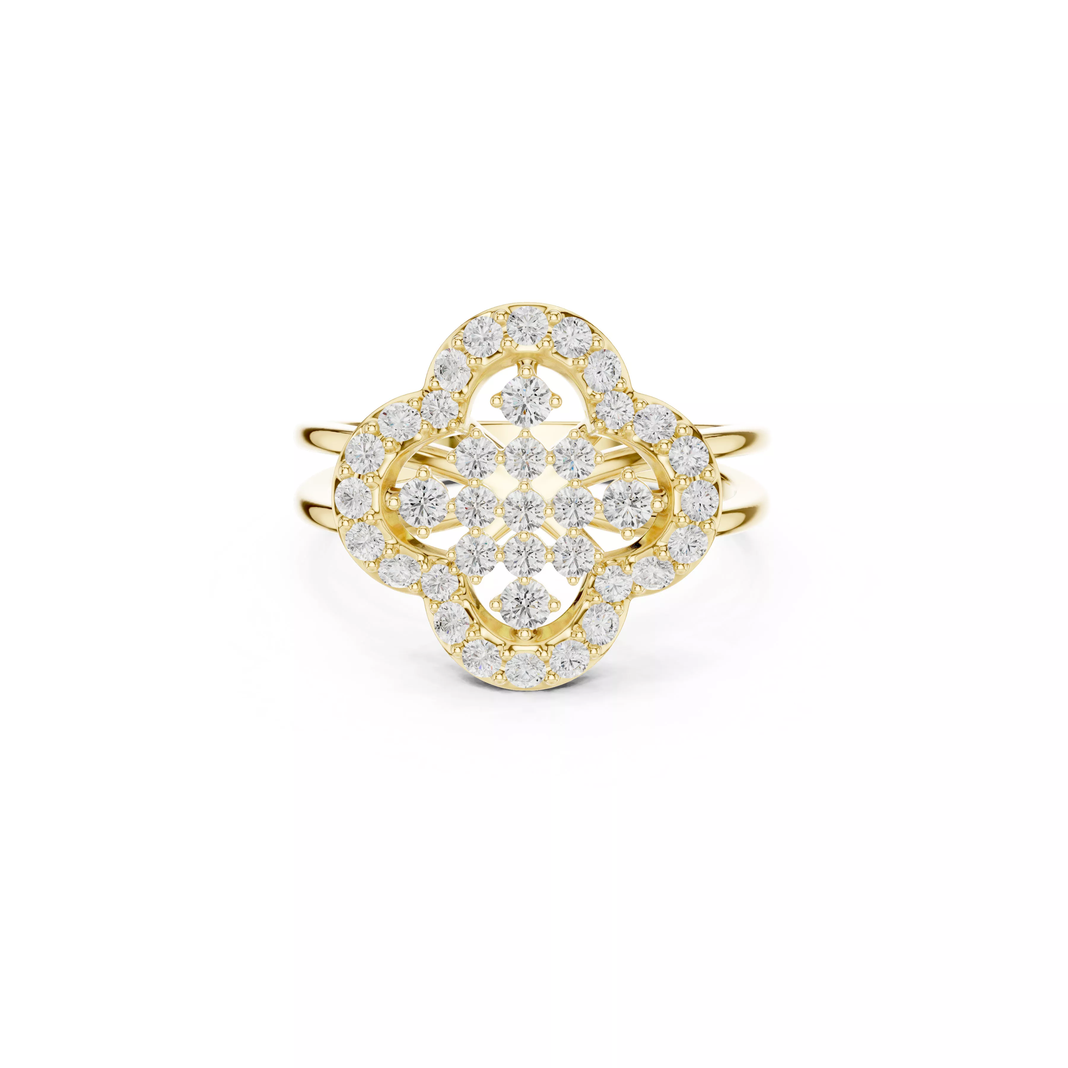Diamond Ring Band Premium Jewelry CAD 3DM STL 459 3D print model