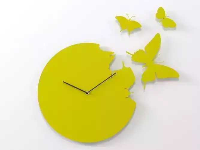 Butterfly Clock 3D model