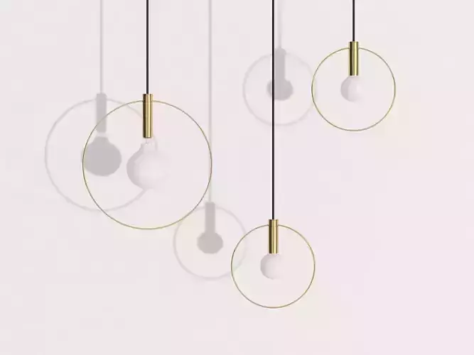 Aura pendant light - person 3D model