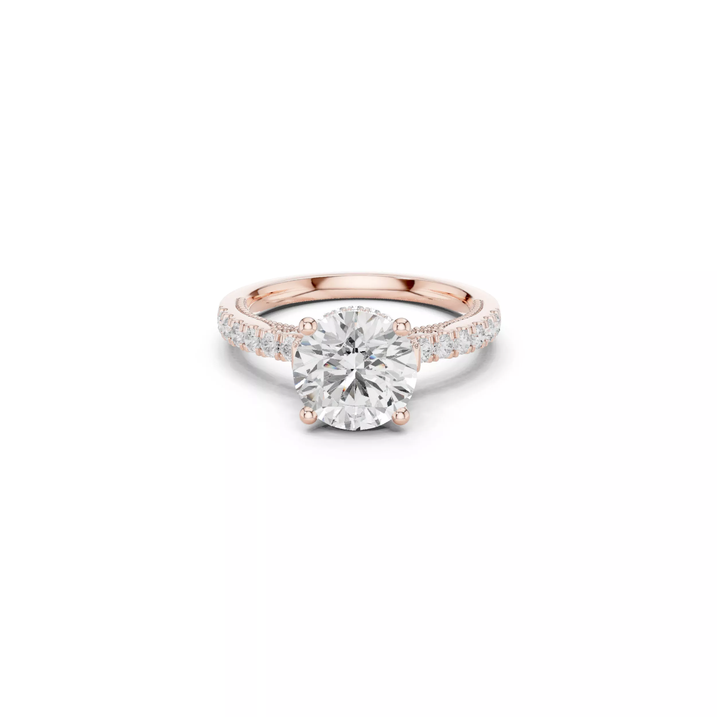Buy Diamond Ring CAD Design STL 3DM Gold Ring Band R1587 3D print model