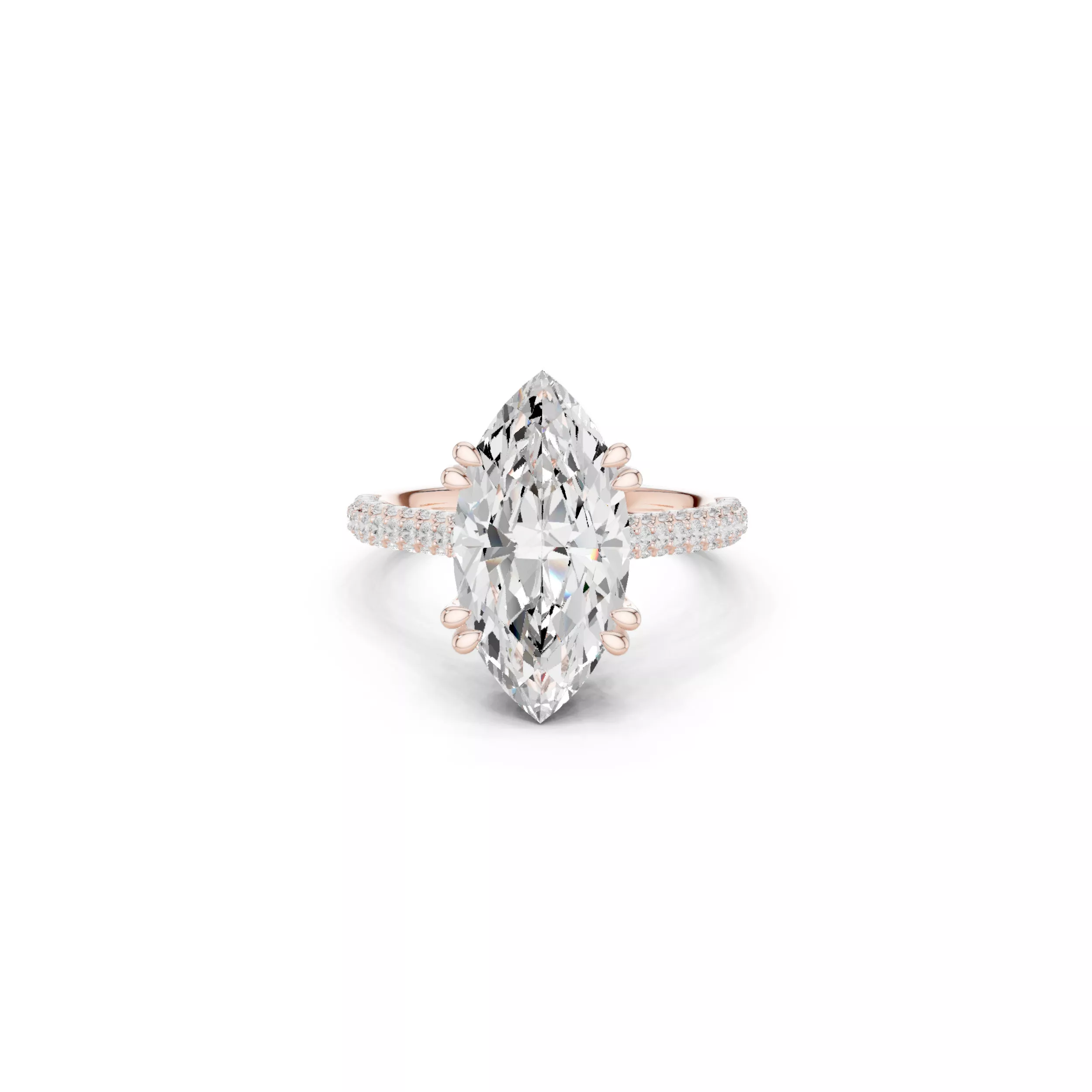Buy Diamond Ring CAD Design STL 3DM Gold Ring Band R1589 3D print model