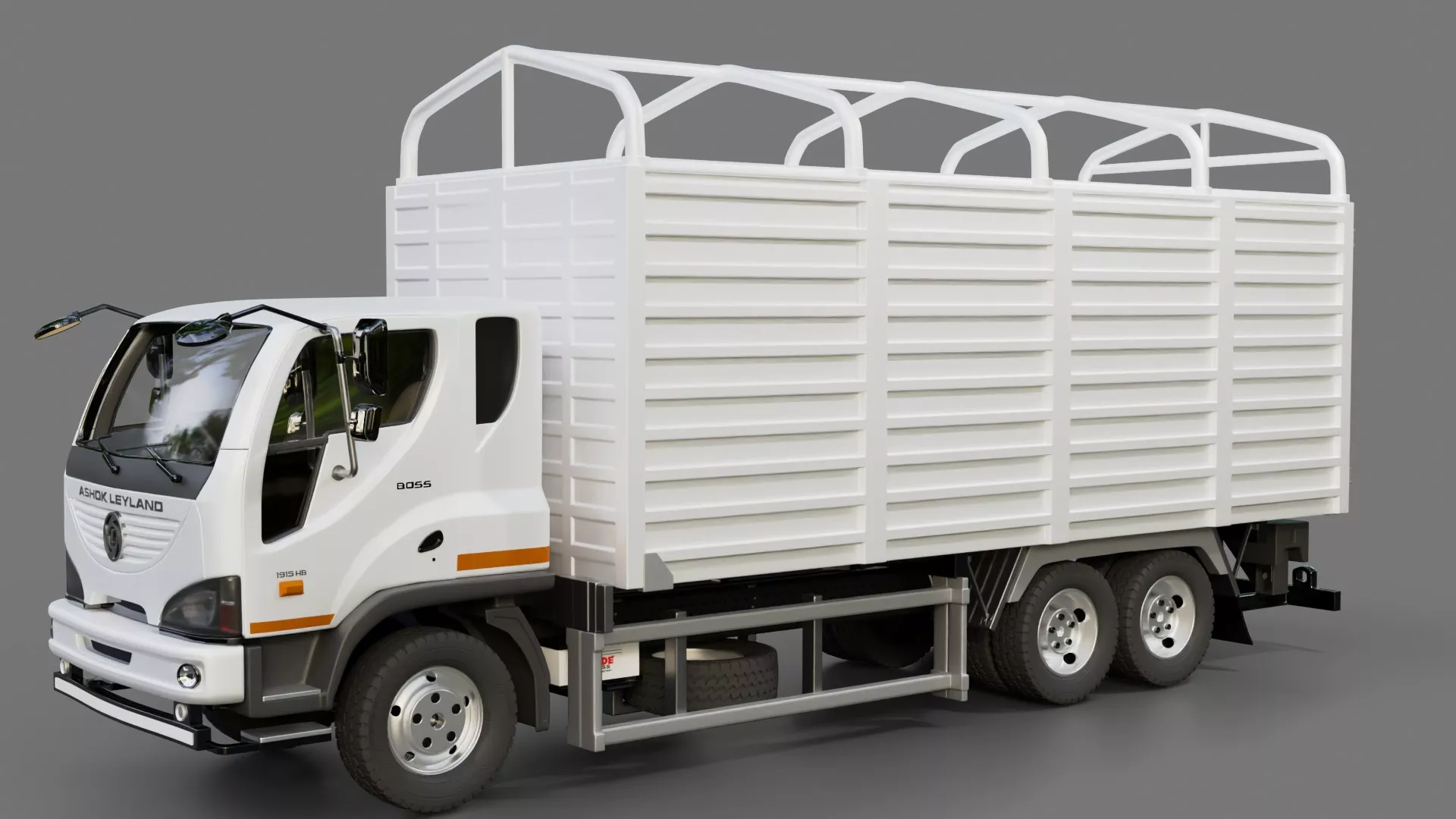 Ashok Leyland Boss Box Truck 3D model