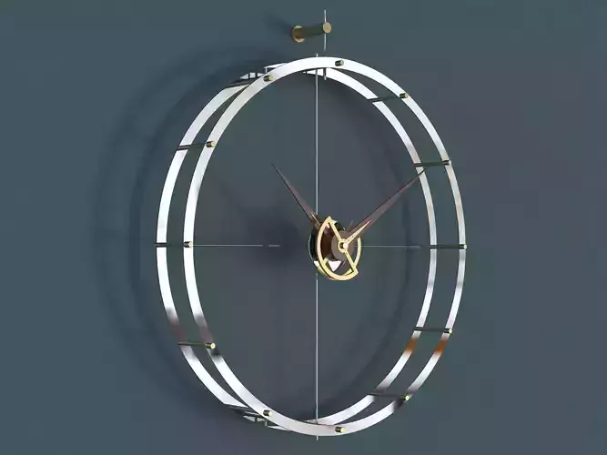 Doble O modern wall clock