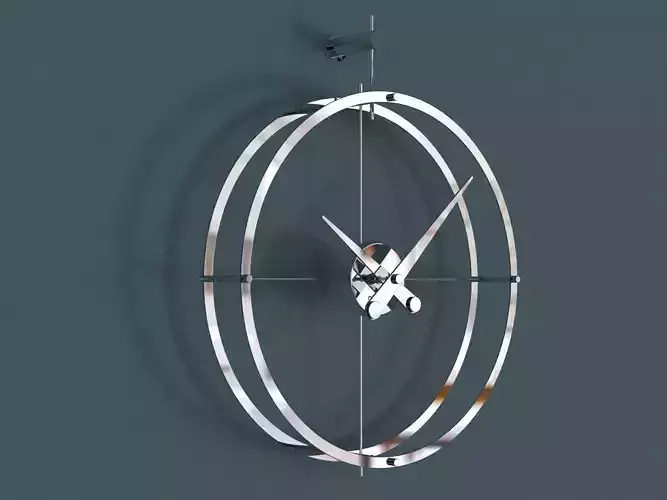 2 Puntos circular wall clock 3D model