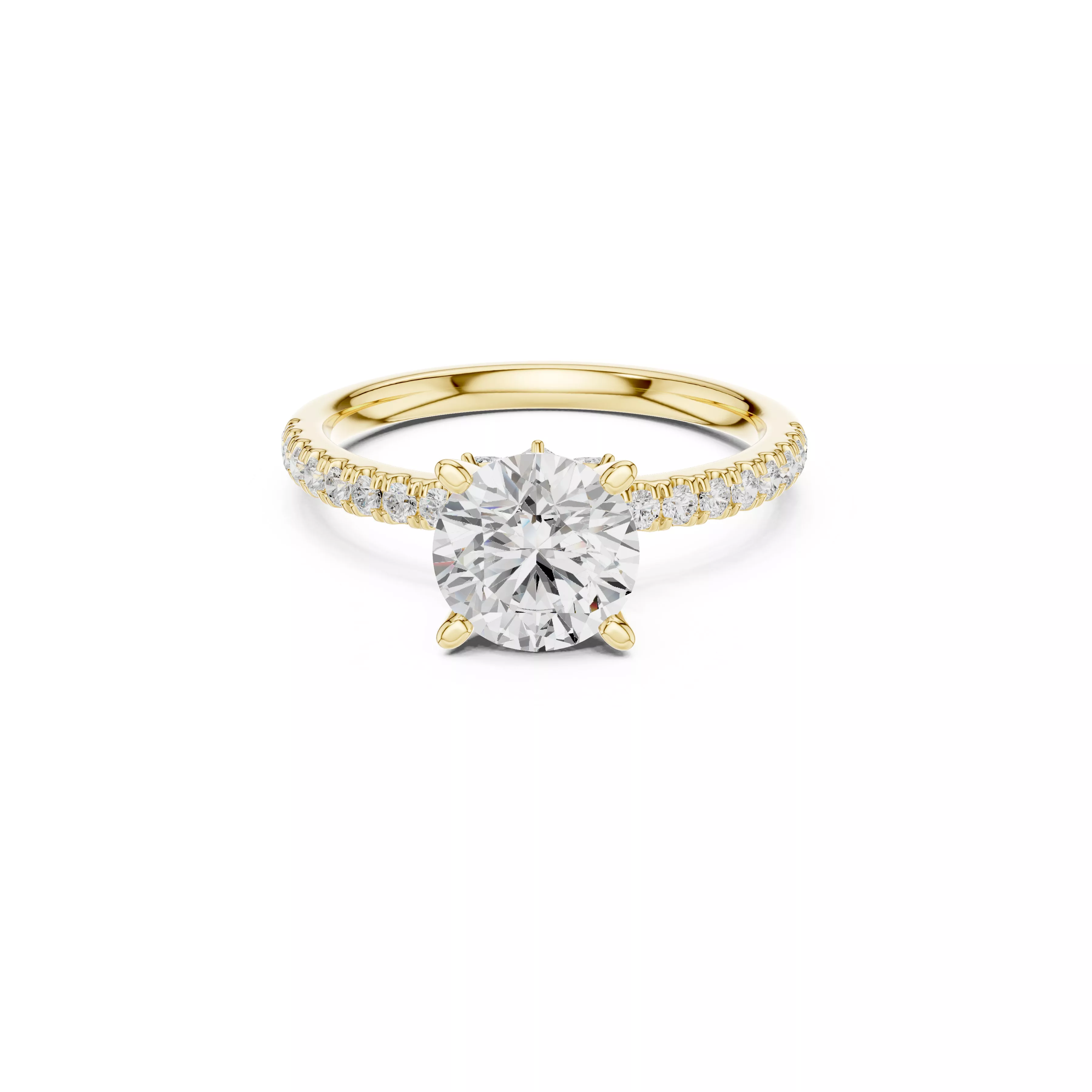 Buy Diamond Ring CAD Design STL 3DM Gold Ring Band R1267 3D print model