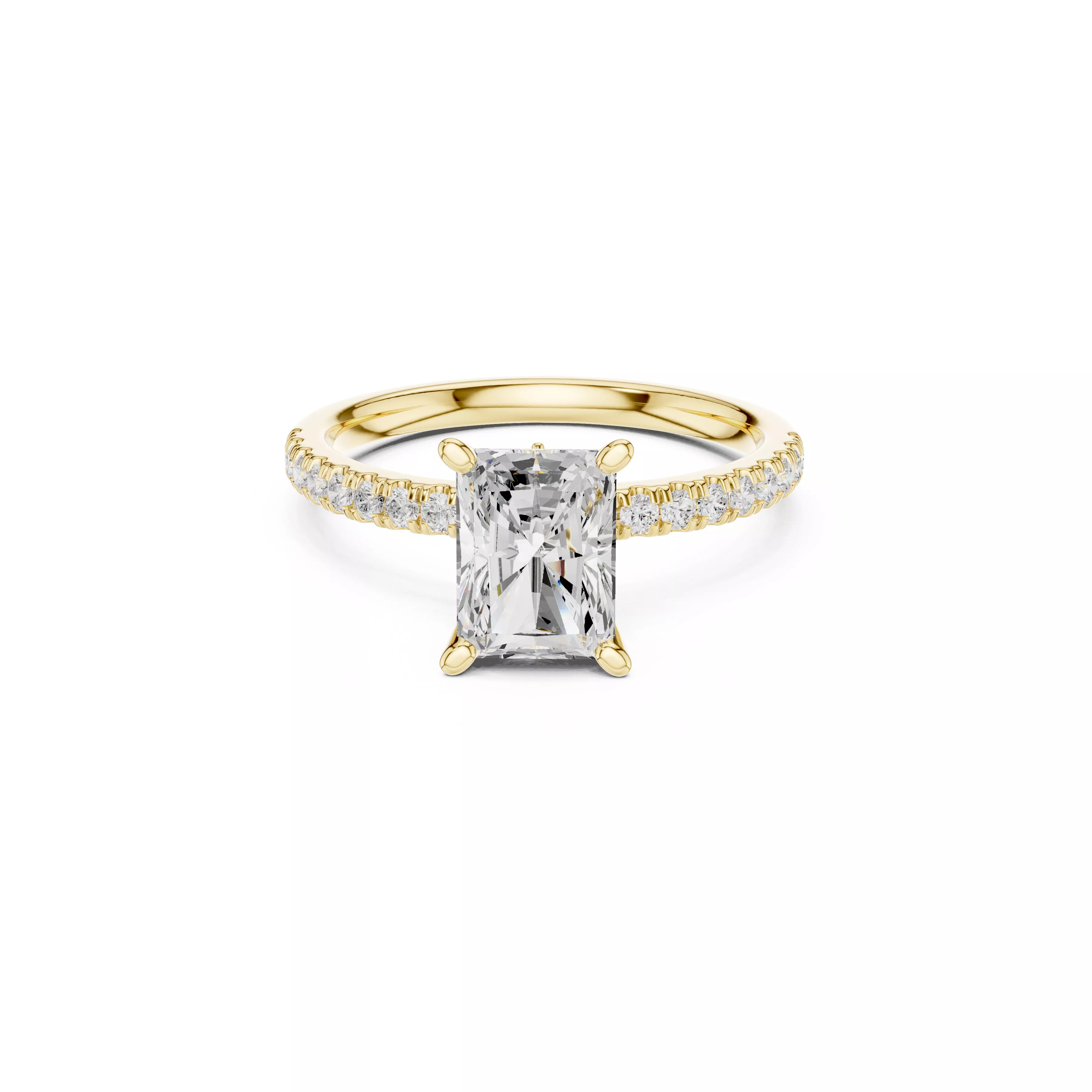 Buy Diamond Ring CAD Design STL 3DM Gold Ring Band R1200 3D print model