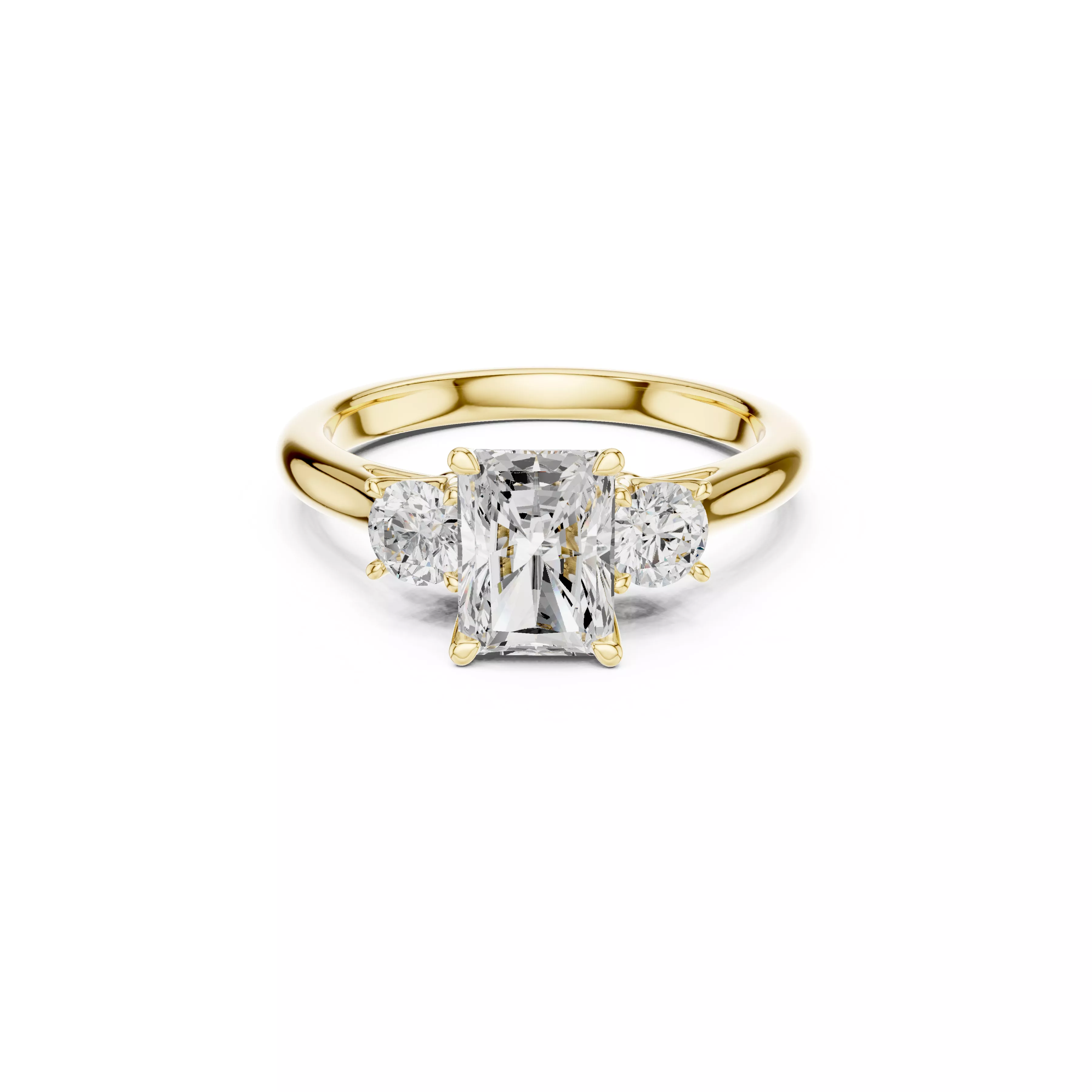 Buy Diamond Ring CAD Design STL 3DM Gold Ring Band R1206 3D print model