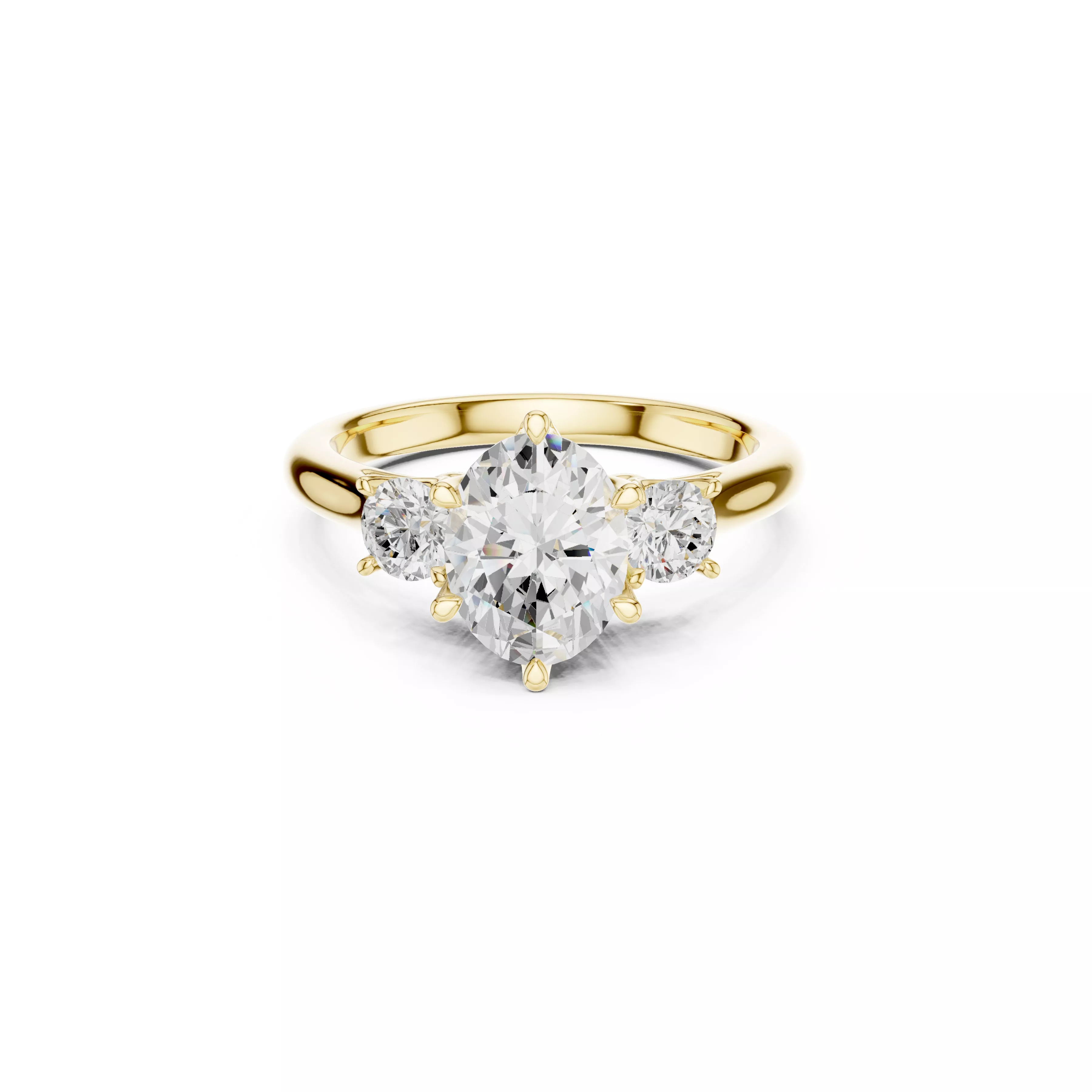 Buy Diamond Ring CAD Design STL 3DM Gold Ring Band R1207 3D print model