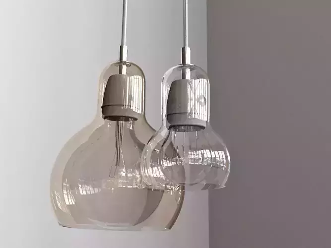 Bulb edison light 3D model