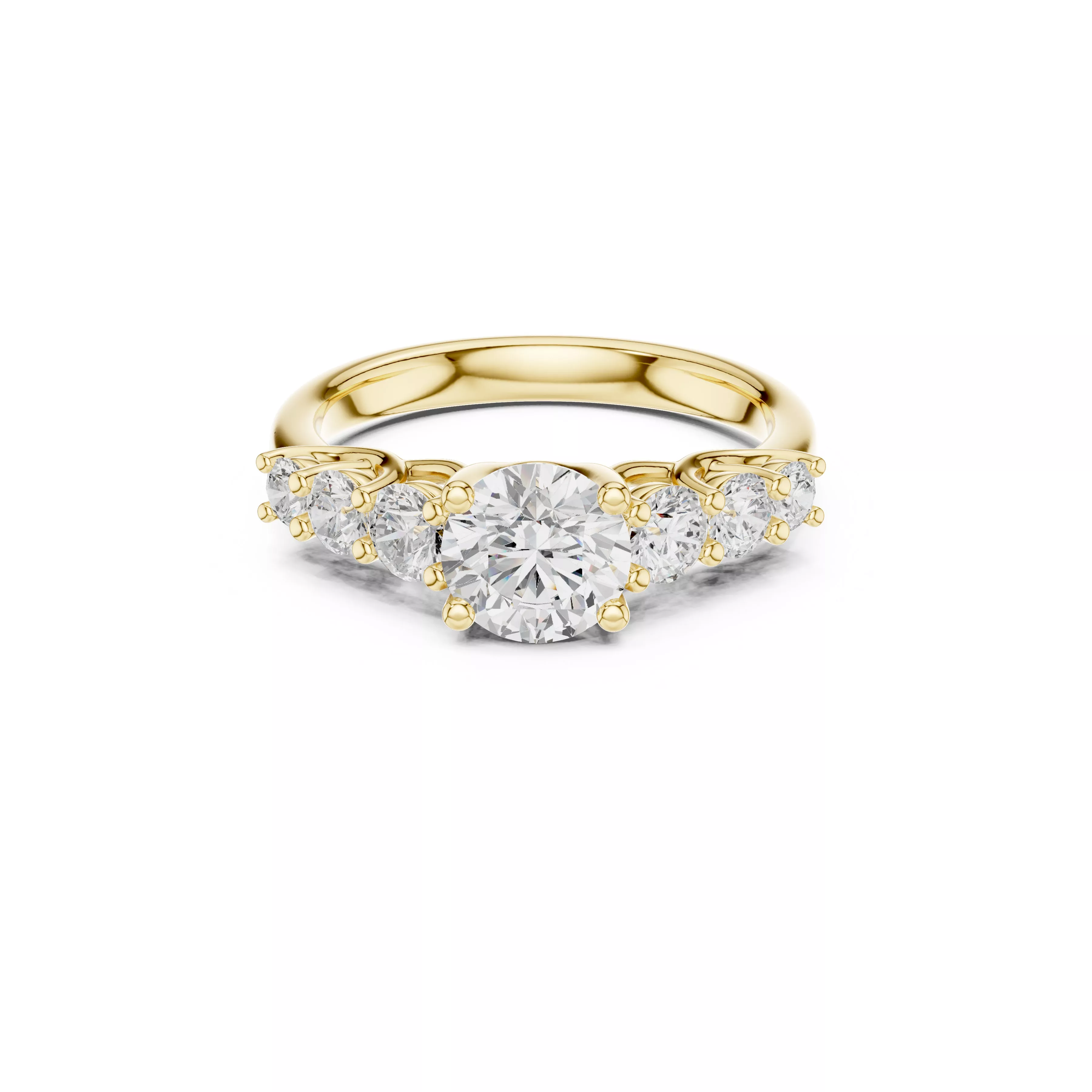 Vintage Diamond Ring STL 3DM Gold Ring Band CAD A4961 3D print model